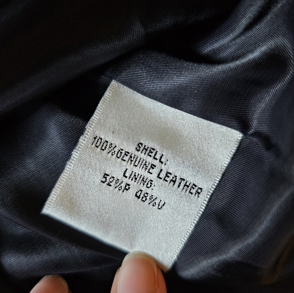 My Tribe leather retro zip up peplum sleek elegant feminine light jacket Size M - Picture 7 of 7